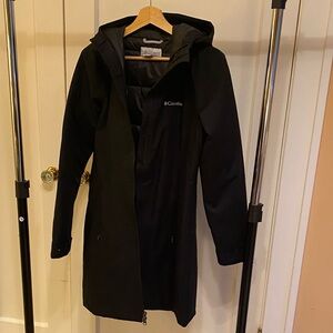 Columbia Black Full-Length Hooded Jacket